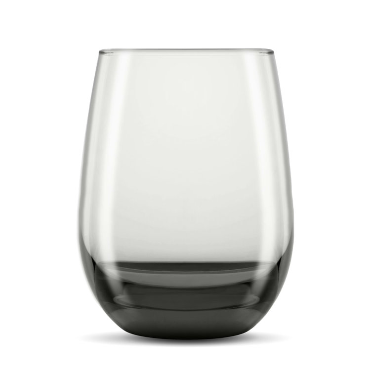 Libbey Classic Smoke Stemless Wine Glasses, Set of 6