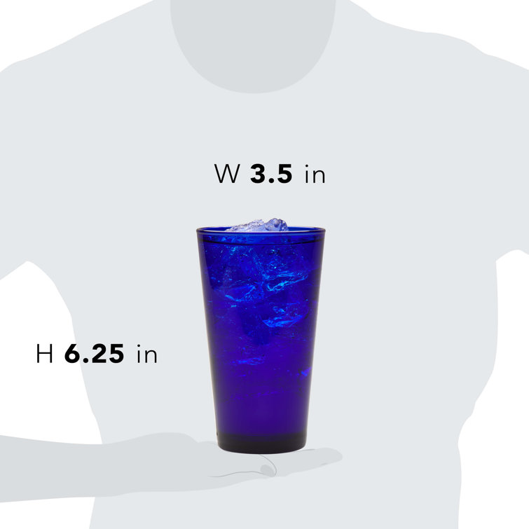 Libbey Cobalt Blue 17.25 oz Glass Tumbler Set