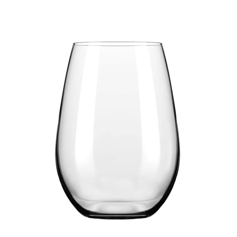 Libbey Signature Clear 21 oz Stemless White Wine Glasses Set of 4