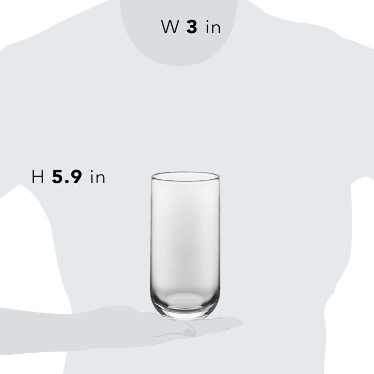 Clear Glass Tumbler and Rocks Set, 16-Piece