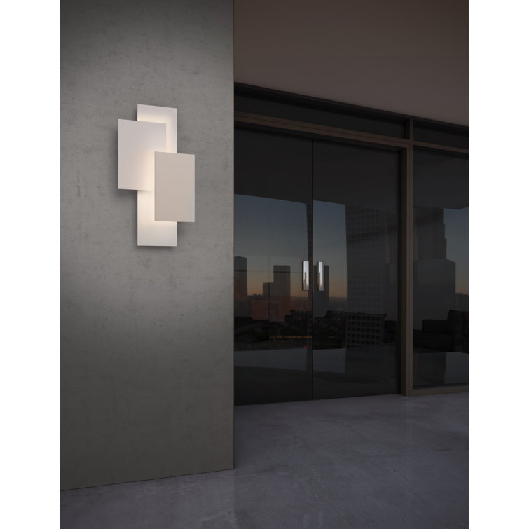 Textured Gray Modern Dimmable LED Wall Sconce