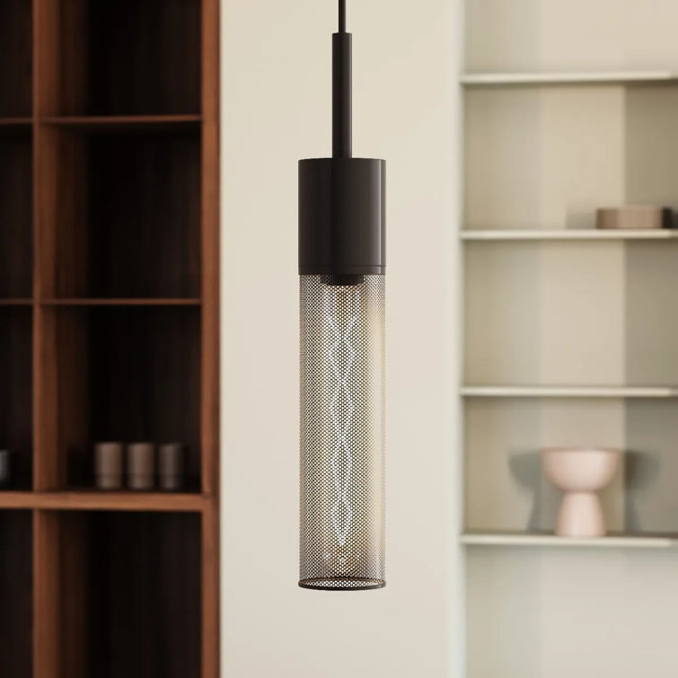 Black Mesh Indoor/Outdoor LED Pendant Light