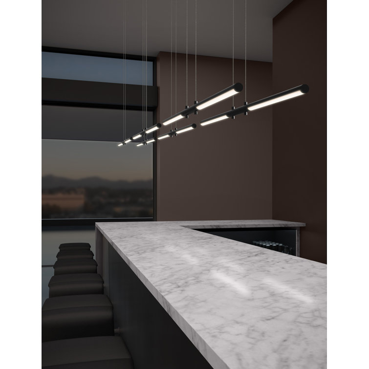 Satin White 47.5" Aluminum LED Pendant Light