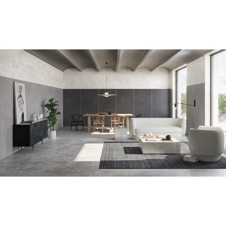 Monika Square White Marble Coffee Table