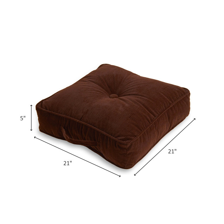 Omaha Bitter Deluxe Microfiber 21" Square Floor Pillow