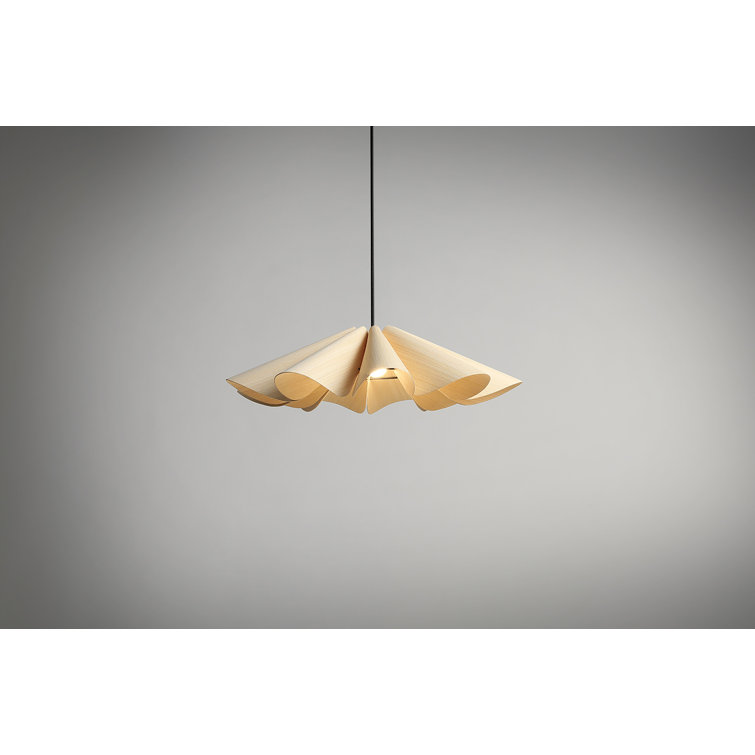Ashwood Elegance 24" Black Ash Pendant with Energy Star LED