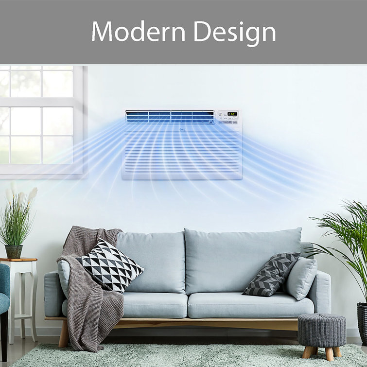 White 9,800 BTU Through-the-Wall Air Conditioner with Remote Control