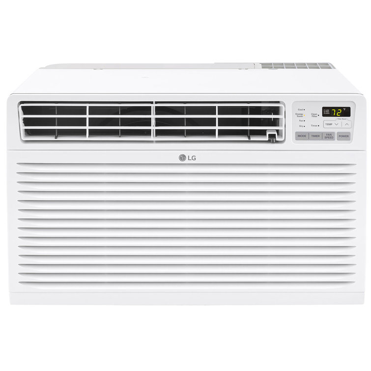LG 10,000 BTU White Through-the-Wall Air Conditioner with Heater and Remote