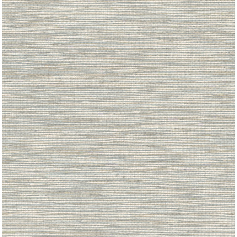 Neutral Jade Embossed Grasscloth Peel and Stick Wallpaper Roll