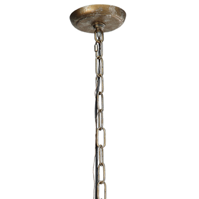 Champagne Crystal 12-Light Candle Chandelier