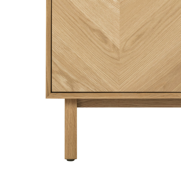 Adele 36'' Natural Oak Single Bathroom Vanity Base