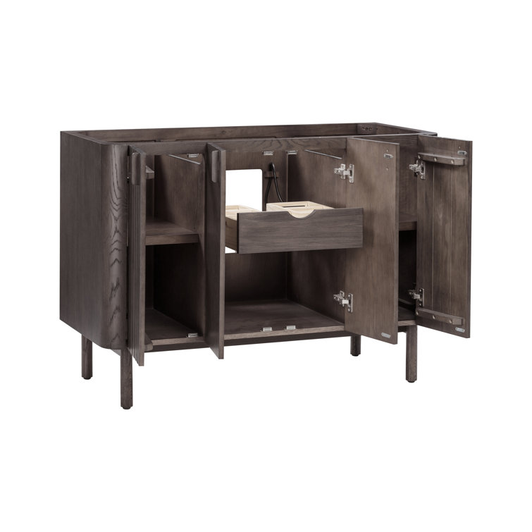 Blakely 48'' Dark Brown Oak Single Bathroom Vanity Base