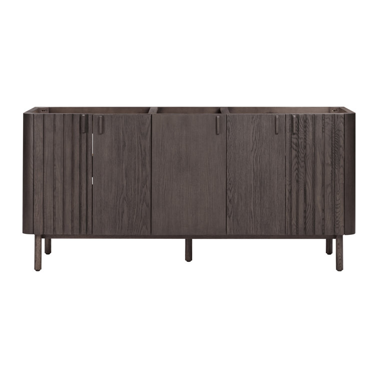Blakely 72" Dark Brown Oak Double Vanity Cabinet