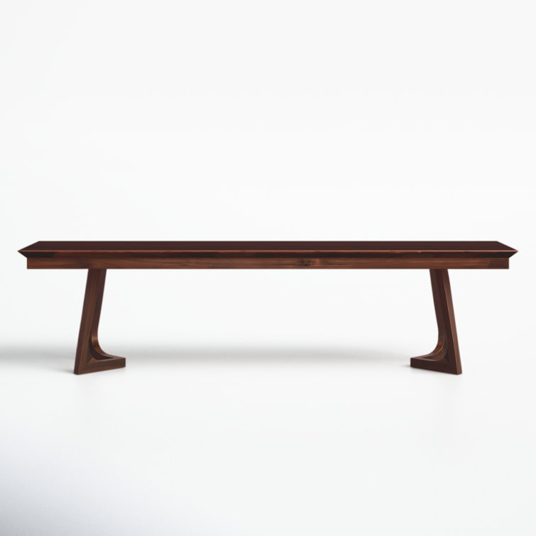 Farran Mid-Century Modern Solid Walnut Bench