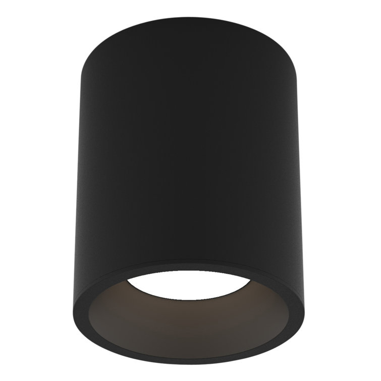 Textured Black Aluminum Round LED Recessed Light