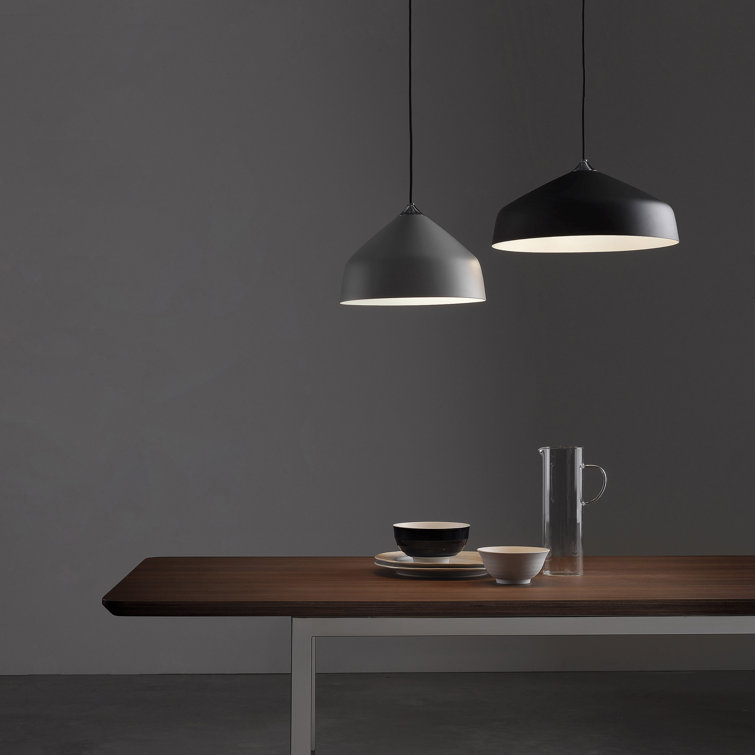 Astro Modern Matt Black Cone Pendant Light 81"x11.81"
