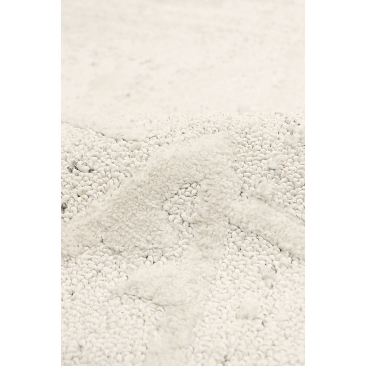 Sutton Ivory Geometric 12' x 15' Stain-Resistant Synthetic Rug