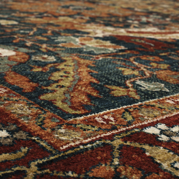Amara Sapphire Easy Care Synthetic Area Rug 63" x 94"