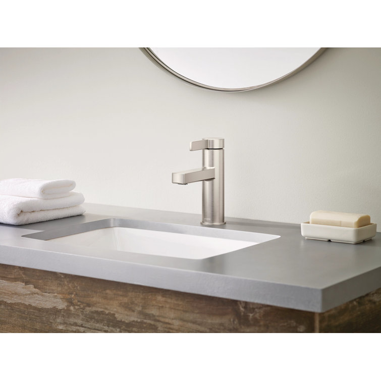 Beric Spot Resist Brushed Nickel Modern Bathroom Faucet