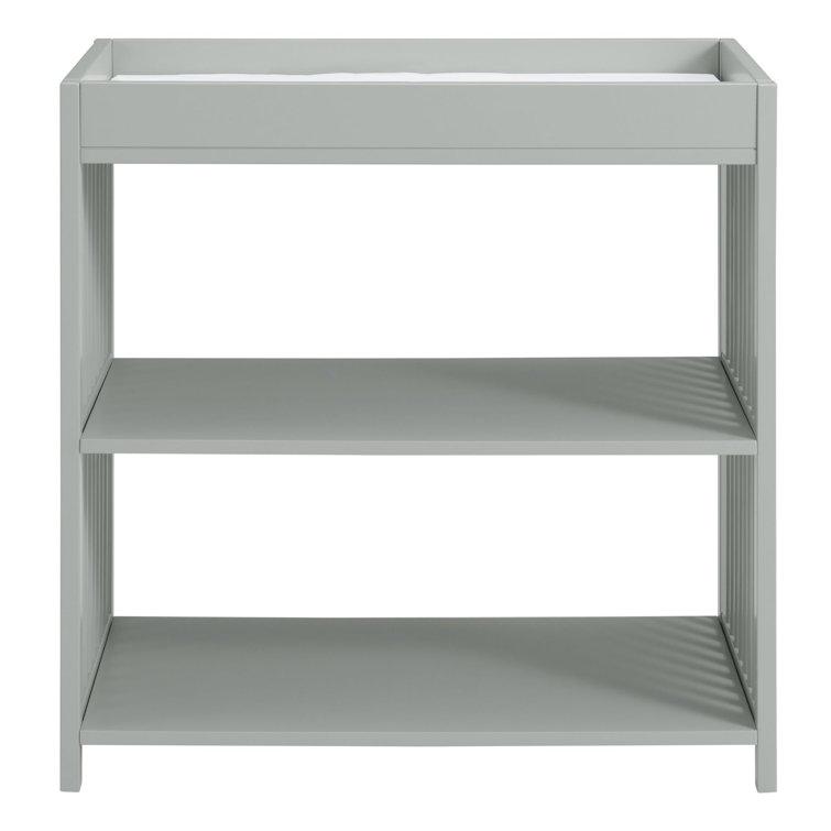 Grey Painted Wood Minimalist Changing Topper