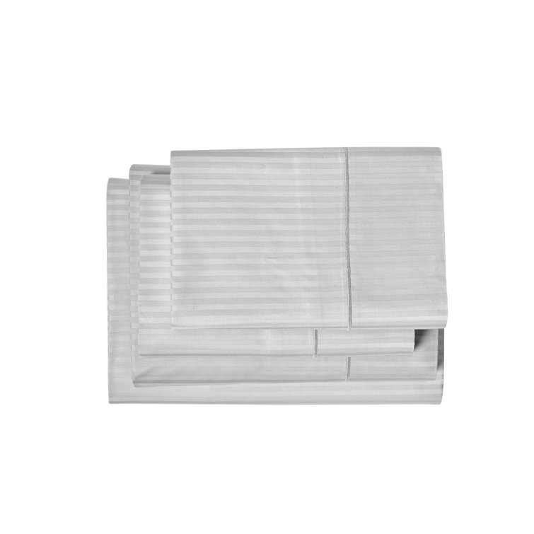 Silver 500 Thread Count Cotton Full Sheet Set