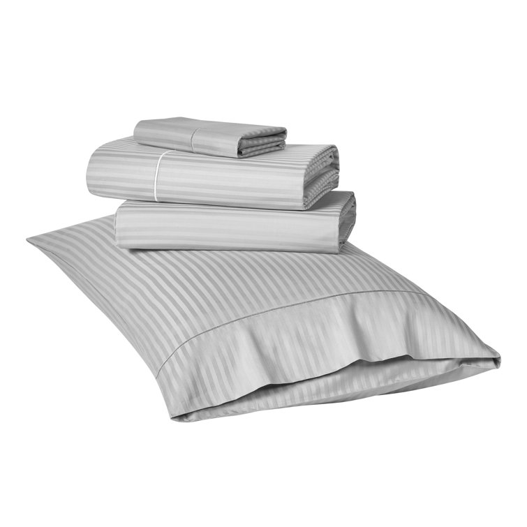 Silver 500 Thread Count Cotton Full Sheet Set