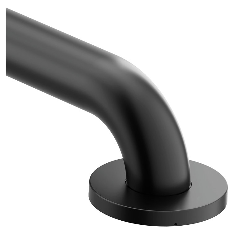Matte Black 12-Inch Stainless Steel Bathroom Grab Bar