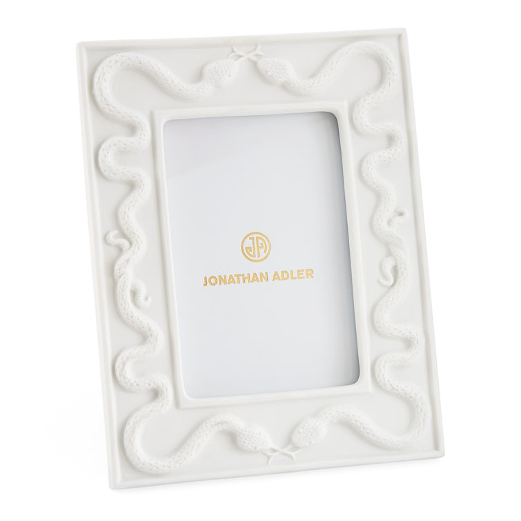 Eden Matte White Ceramic Rectangular Picture Frame