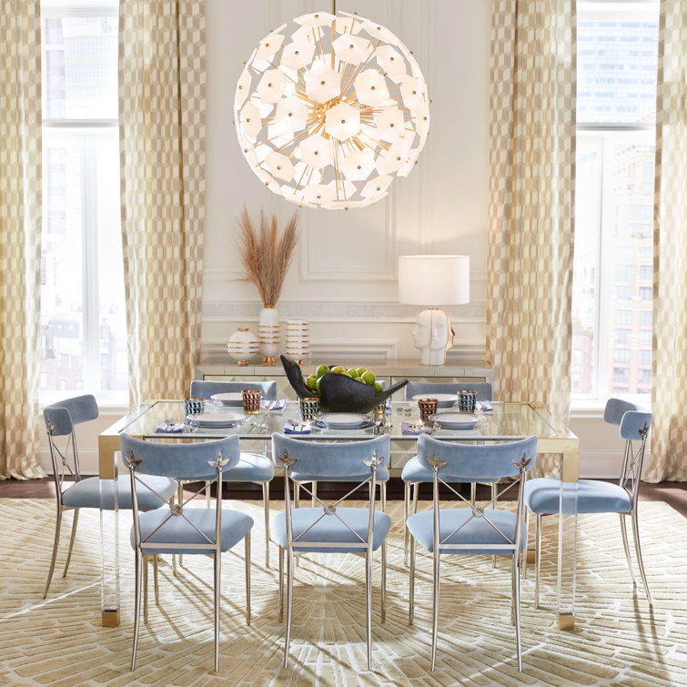 Round White and Gold Porcelain Table Vase