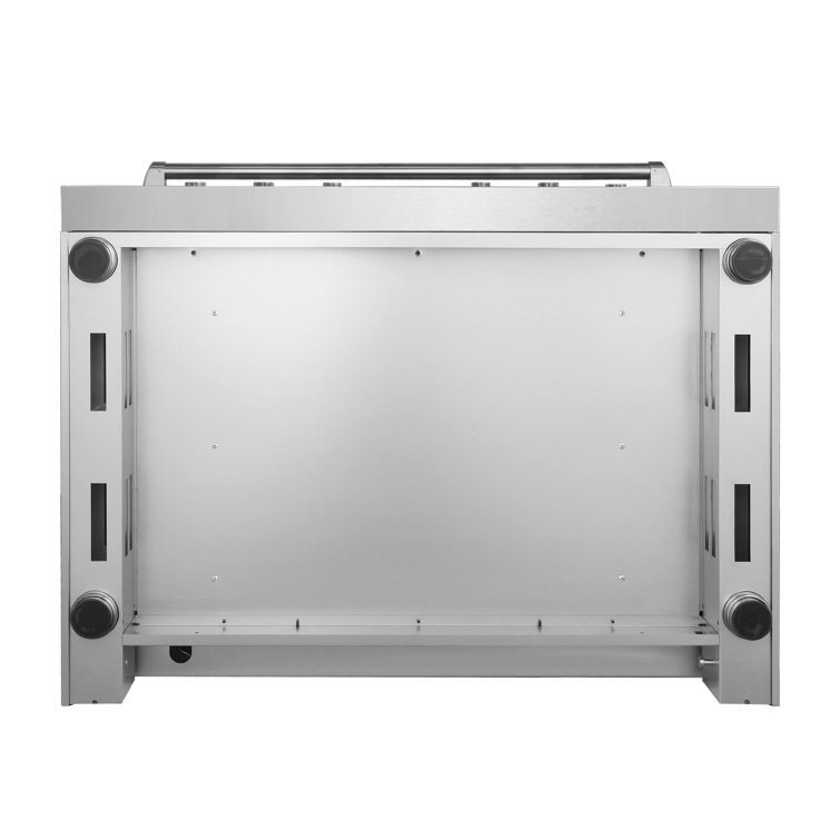 36" Stainless Steel Electric Convection Range with Ceramic Glass Cooktop
