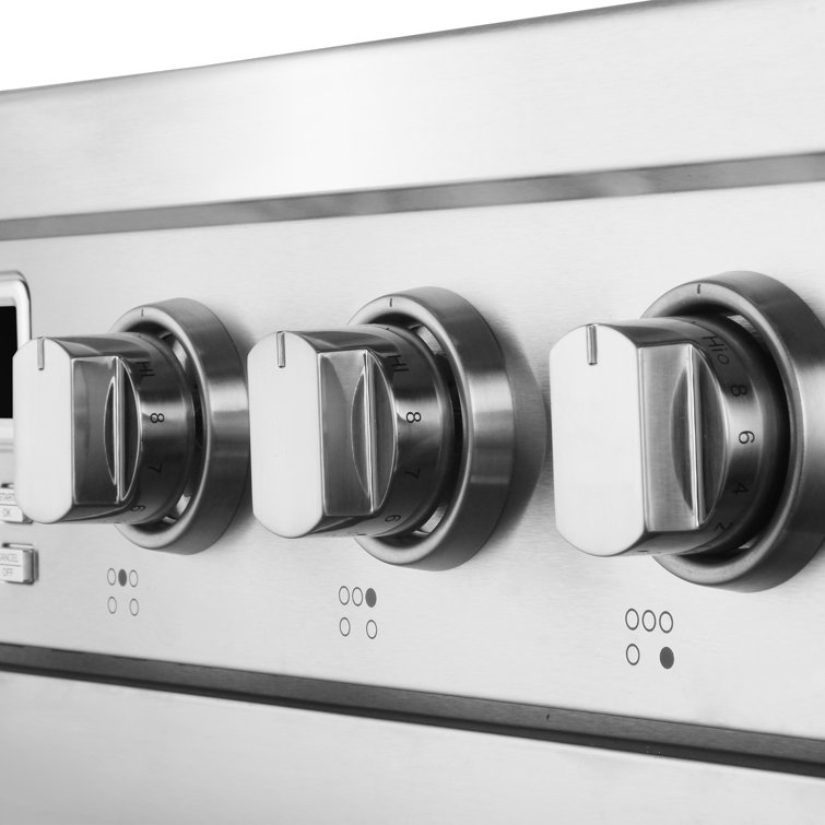 36" Stainless Steel Electric Convection Range with Ceramic Glass Cooktop
