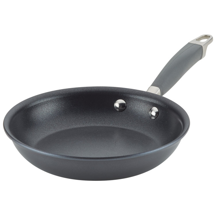 8.5-Inch Gray Aluminum Nonstick Frying Pan with Ceramic Coating