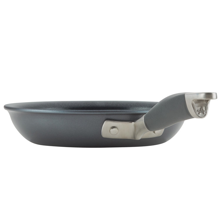 8.5-Inch Gray Aluminum Nonstick Frying Pan with Ceramic Coating