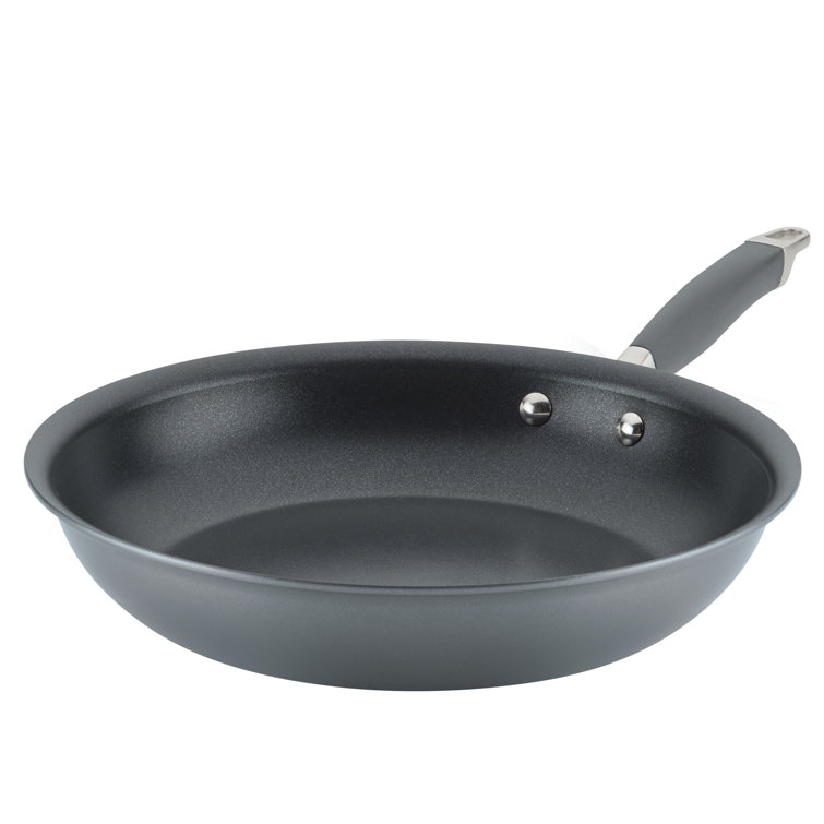 8.5-Inch Gray Aluminum Nonstick Frying Pan with Ceramic Coating