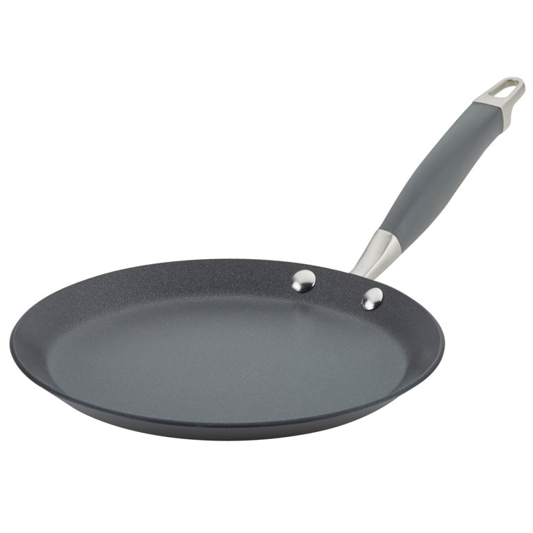 Anolon 9.5 Inch Gray Hard Anodized Nonstick Crepe Pan