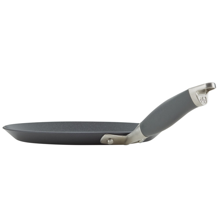 Anolon 9.5 Inch Gray Hard Anodized Nonstick Crepe Pan