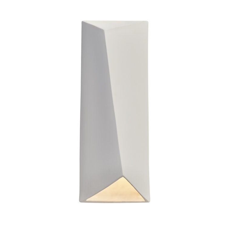 Bisque Ceramic Dimmable LED Outdoor Wall Light