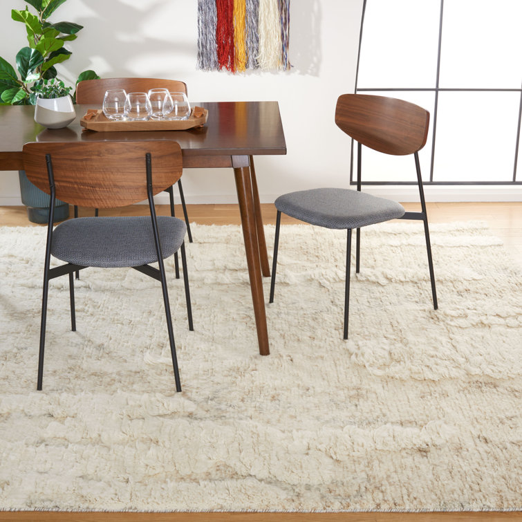 Gray and Beige Hand-Knotted Wool 8' x 10' Area Rug