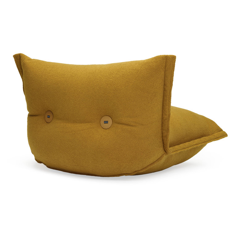 Mustard Soft Plush Minimalist Floor Chair