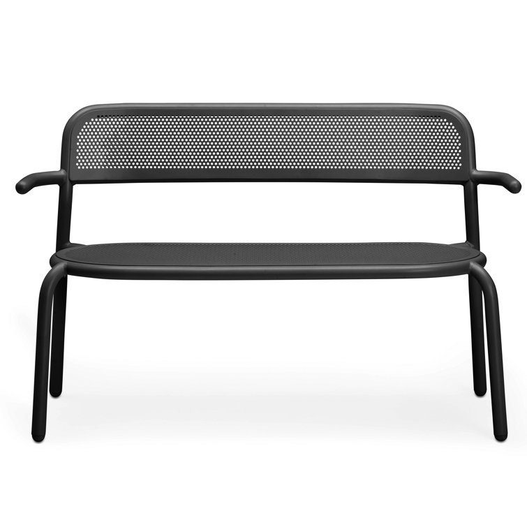 Bankski Anthracite Powder Coated Aluminum Outdoor Bench for 3
