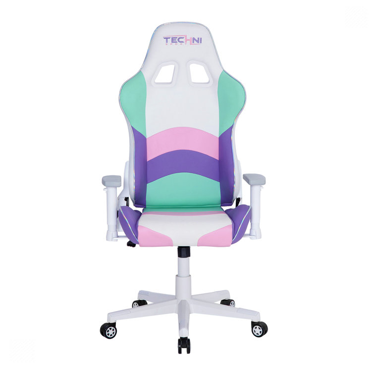 Kawaii High-Back Ergonomic Swivel Gaming Chair with Memory Foam