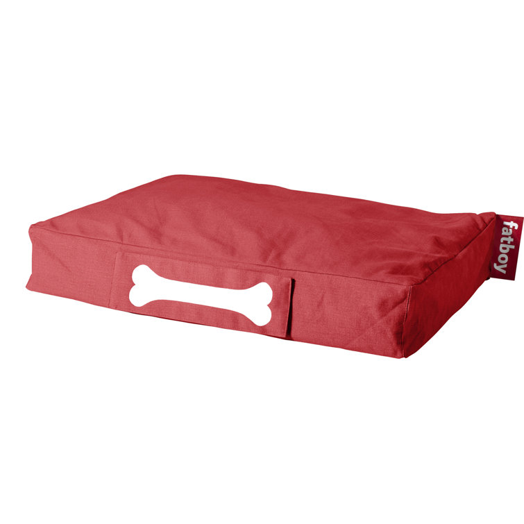 Small Black Stonewashed Chew Resistant Dog Bed