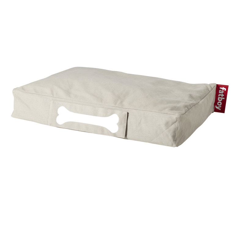 Small Black Stonewashed Chew Resistant Dog Bed