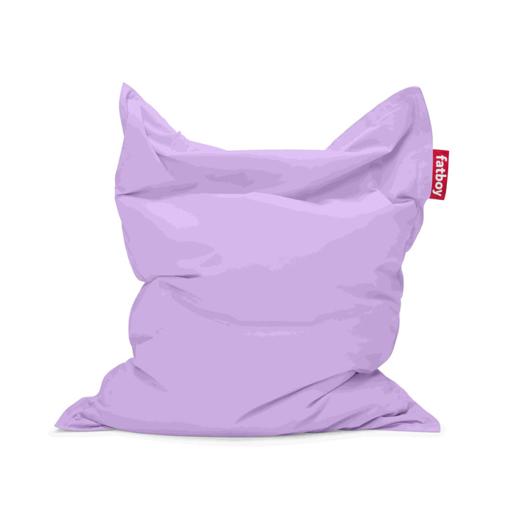 Lilac Soft Plush Cotton Bean Bag Chair with Removable Cover