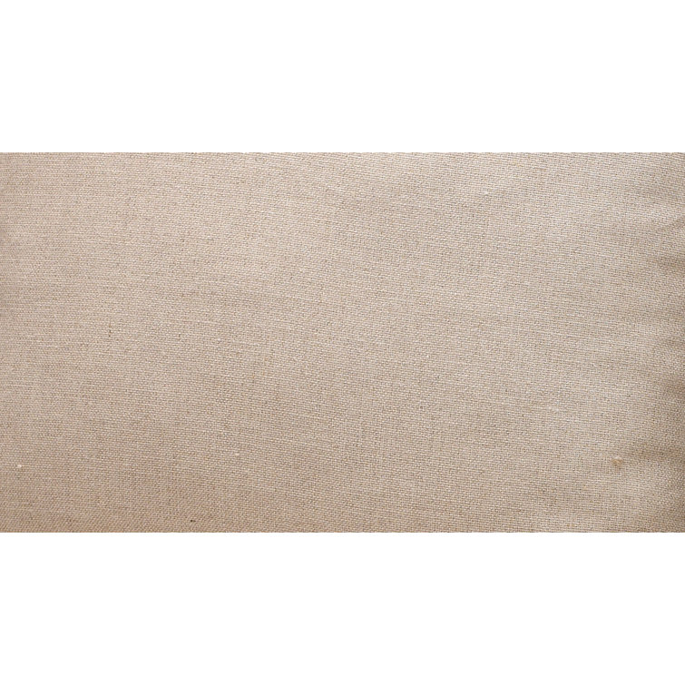 Off-White Linen & Grey-Washed Wood Farmhouse Settee