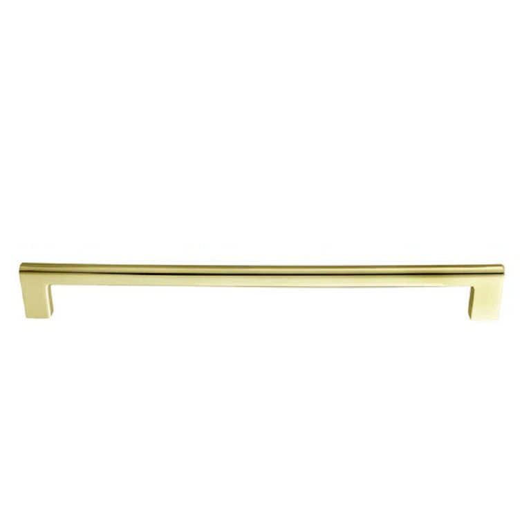 Vail 10-inch Polished Gold Rectangular Bar Pull