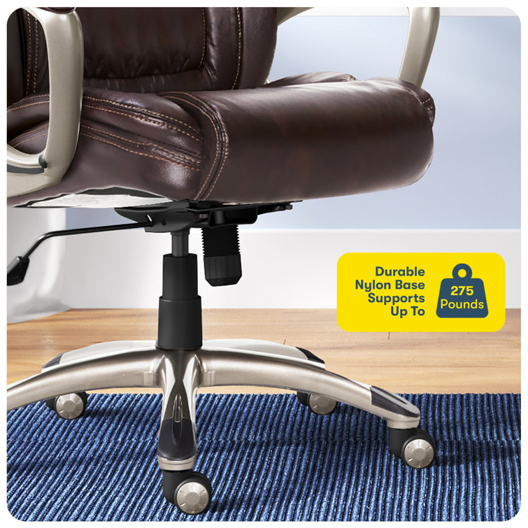 Biscuit Brown Bonded Leather High Back Executive Swivel Chair