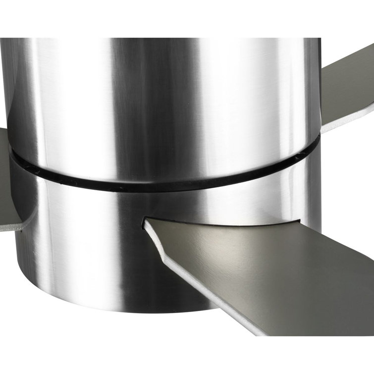 Braden 56" Brushed Nickel 3-Blade Ceiling Fan with LED Light