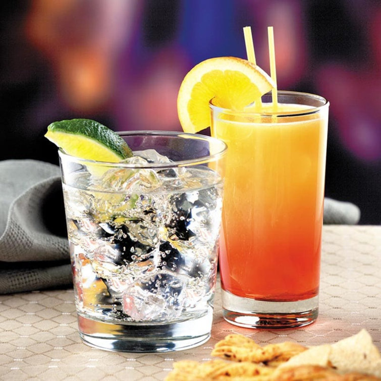 Clear Heavy Base 8 oz. Highball Glass Set
