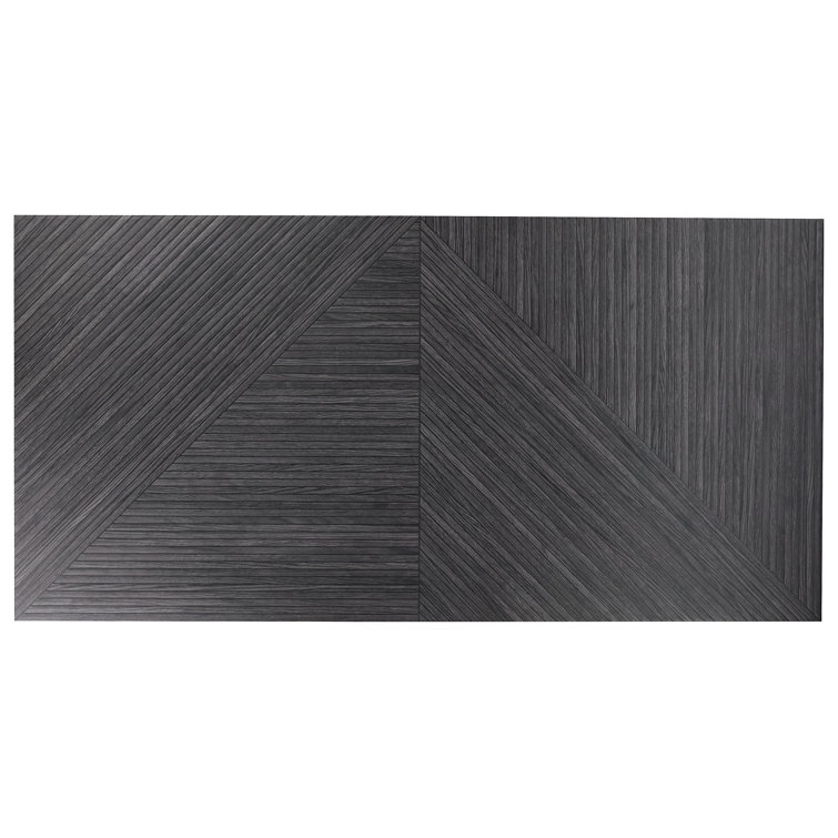 Charcoal Matte Porcelain Wood Look Rectangular Wall Tile